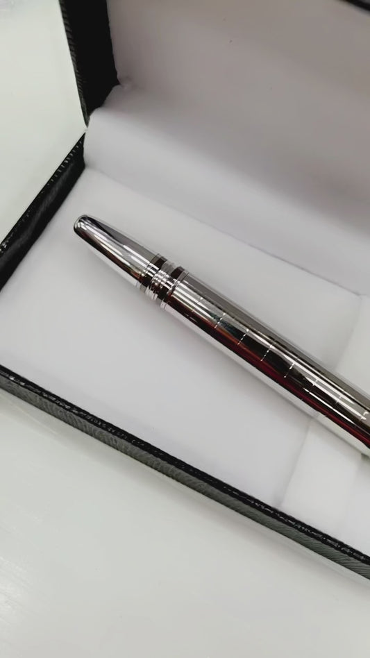 Silver Fountain Luxury Pen – Mb pen -Premium Executive Writing Pen